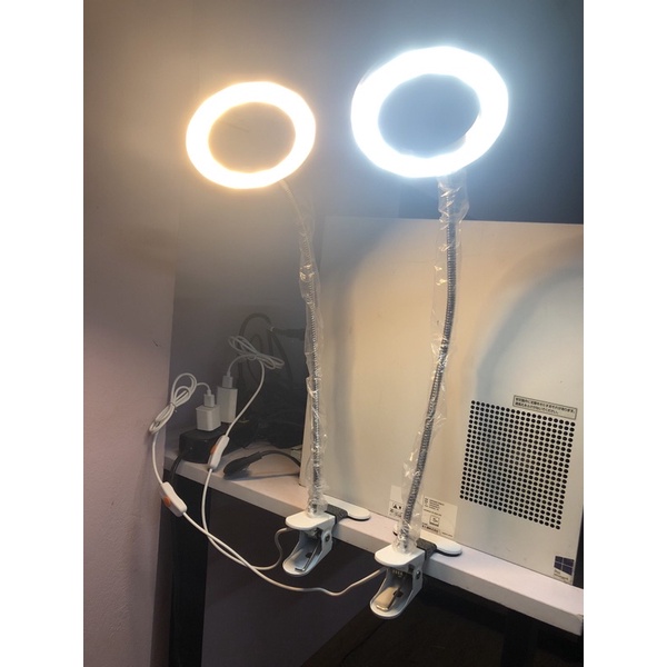 Đèn Led Kẹp Bàn Sáng 2 Chế Độ Màu(Vàng-Trắng)
