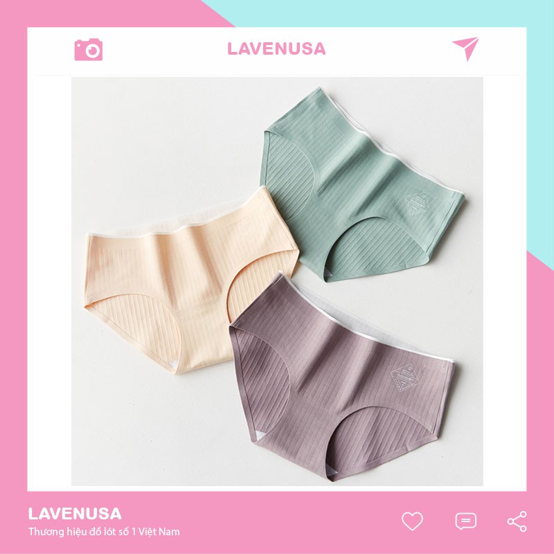 Quần lót nữ không đường may cotton cao cấp thoáng khí QL14