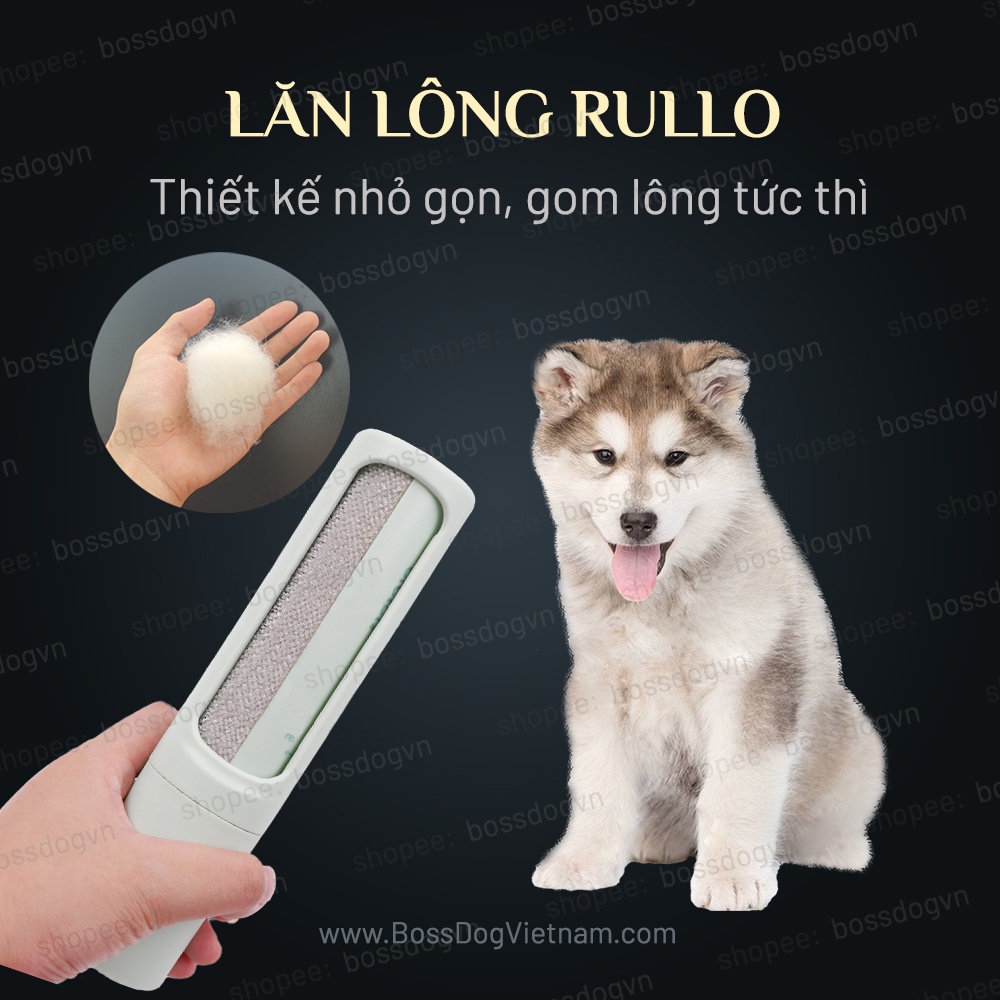 Cây lăn lông tĩnh điện Rullo - Lấy lông rụng nhanh gọn - Thiết kế nhỏ gọn, tiện lợi | BossDog