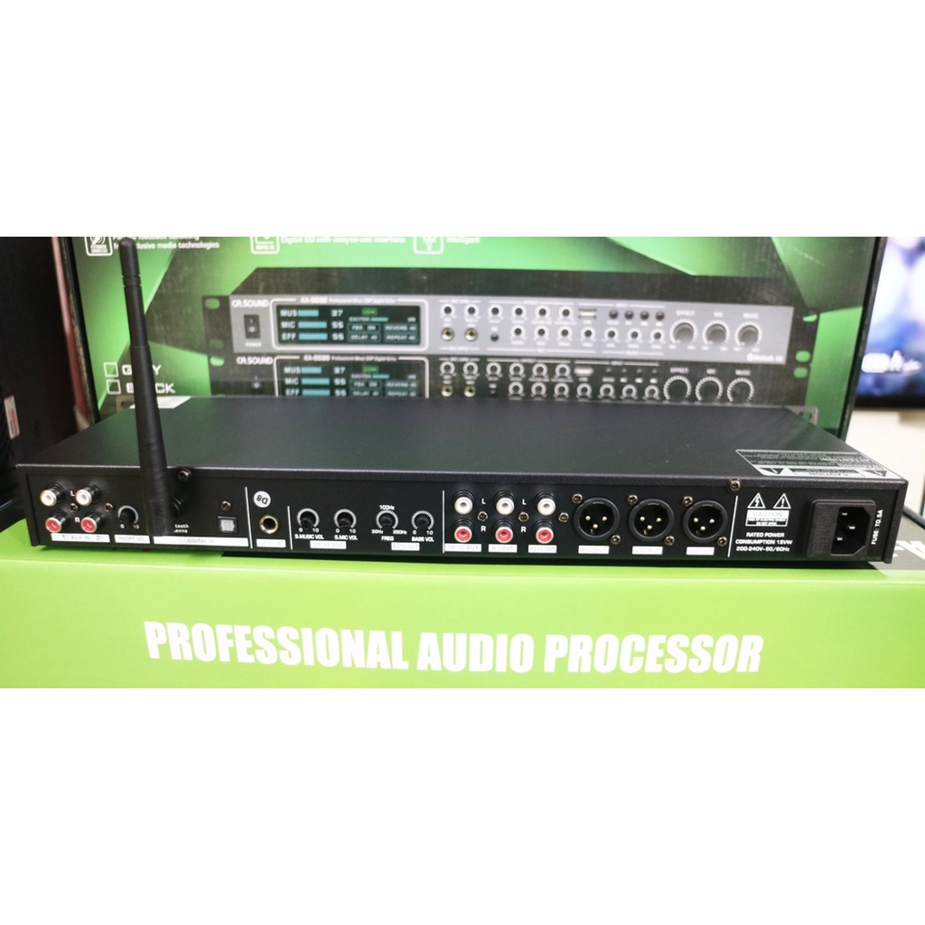 CA SOUND KA 6688 - Vang cơ cao cấp, Echo mượt, reverb sáng, dễ chỉnh, chống hú rít, bluetooth 5.0 - Tặng dây canon