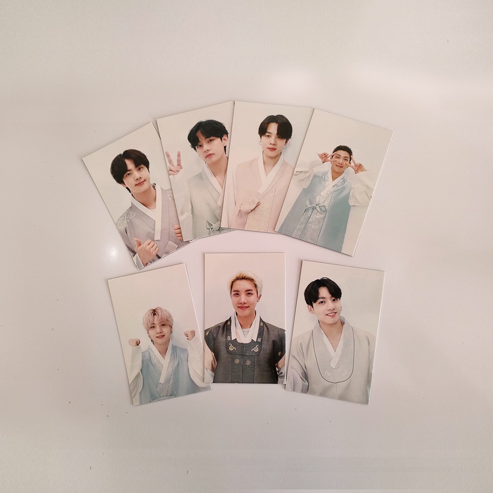 Bộ 7 card BTS ver CỔ TRANG thích hợp để tặng, làm event, ...