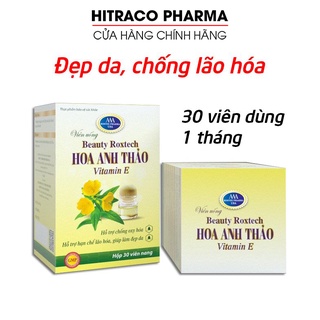 Viên uống dầu hoa anh thảo 1000mg, vitamin E giúp đẹp da, chống lão hóa - 30 viên