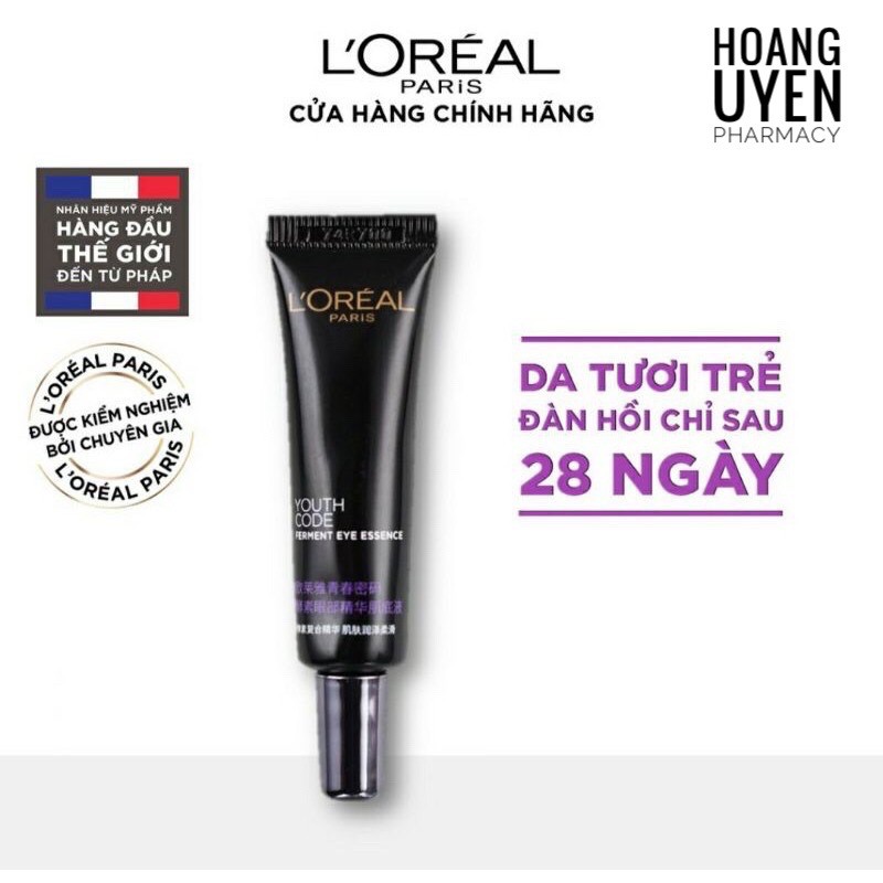 [Mini] Hoạt chất dưỡng da tươi trẻ L'oreal Paris Youth Code skin activating ferment pre essence 7.5ml