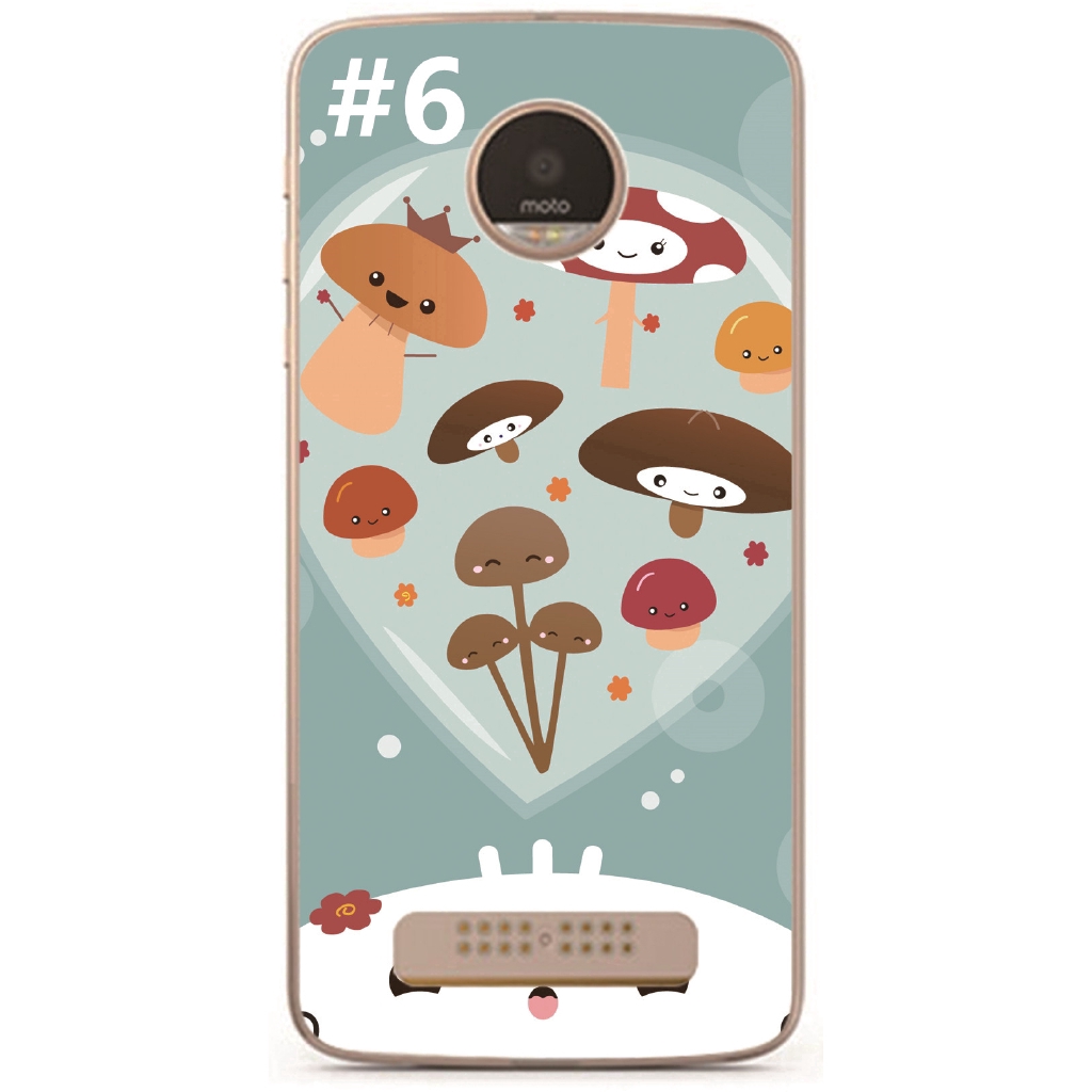 Cartoon ice cream Soft TPU Case Motorola Moto C/C Plus/E4/E4 Plus/Z Play/Z2 Play