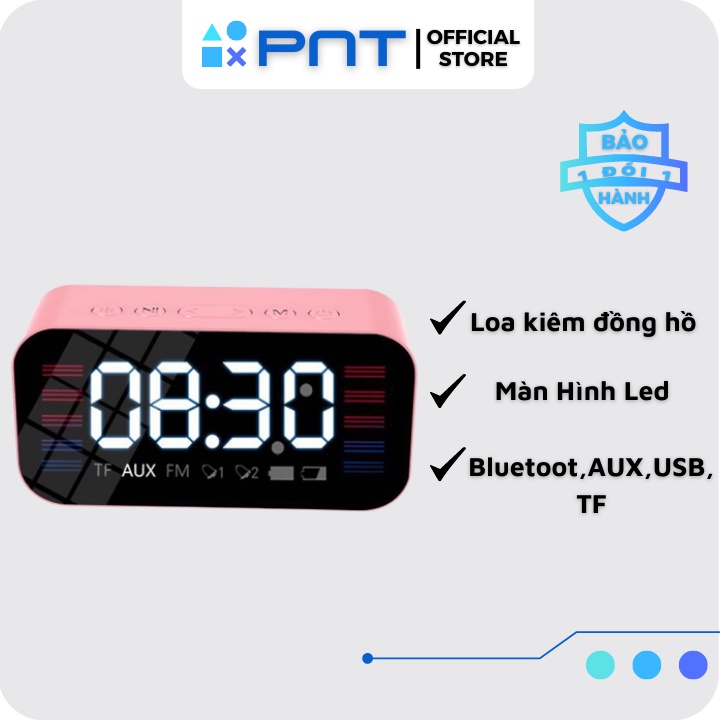 Loa nghe nhạc Bluetooth kiêm đồng hồ A65 (Có màn hình LED)