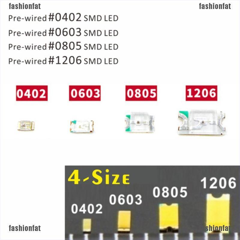 Set 20 Điốt Đèn Led Smd 0402 # 0603 # 0805 # 1206