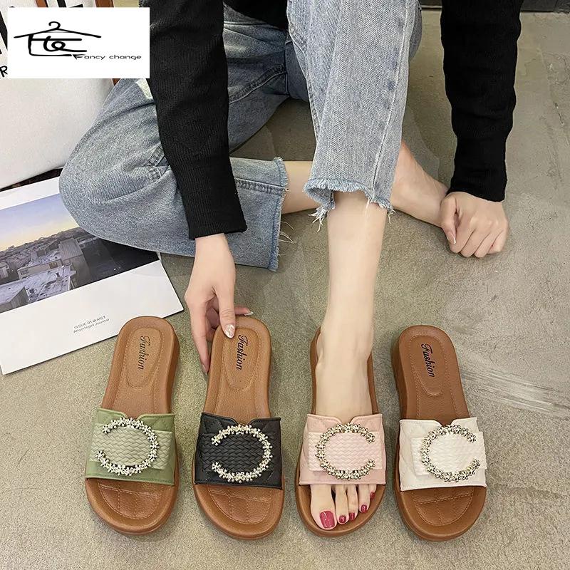 Dép Sandal Đế Dày Chống Trượt Thời Trang Dành Cho Nữ