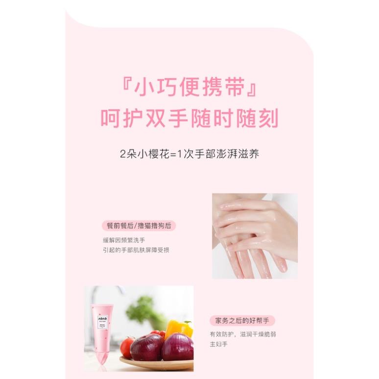 Kem Dưỡng Da Tay ADAD Tinh Chất Hoa Anh Đào 100ml Hộp Hồng