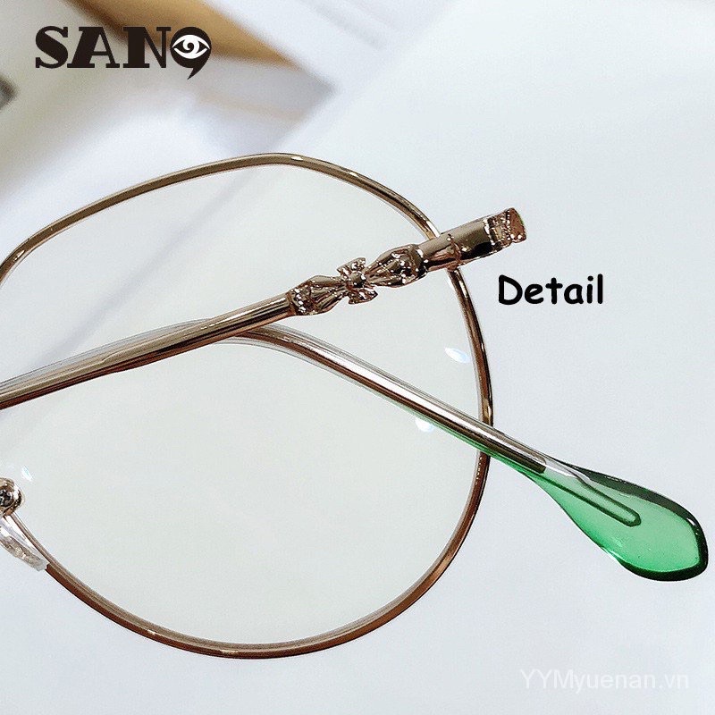 Mắt Kính Gọng Kim Loại Chống Ánh Sáng Xanh Thời Trang Cho Nữ 848
