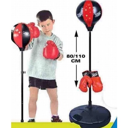 𝑩𝒐̣̂ Đ𝒐̂̀ 𝑪𝒉𝒐̛𝒊 Đ𝒂̂́𝒎 𝑩𝒐̂́𝒄 Cho Bé Boxing Set (có găng tay, trụ đỡ, giá đỡ)