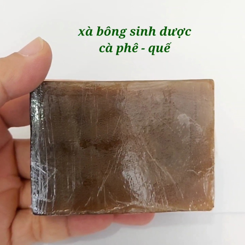 Xà bông sinh dược cà phê quế 100g xà phòng tắm chiết xuất nguyên chất từ thảo mộc thiên nhiên