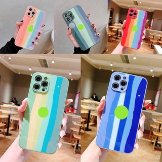 Ốp Lưng Điện Thoại cầu vòng Kính cường lực cho IP 6plus/7plus/8plus/X/Xsmax/11/11promax/12/12pro/12promax