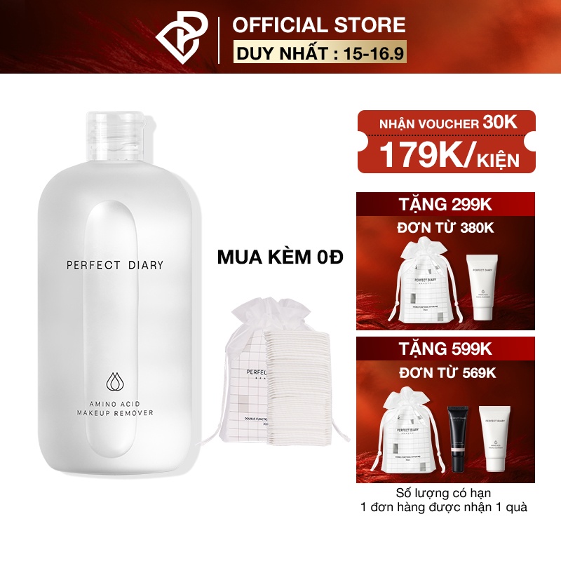Nước tẩy trang Perfect Diary AMINO ACID làm sạch sâu 500ml