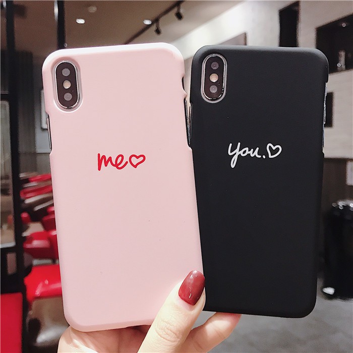 Ốp lưng iphone You and Me TPU trơn dẻo mềm 5/5s/6/6plus/6s/6splus/7/7plus/8/8plus/x/xr/xs/11/12/pro/max/plus/promax | BigBuy360 - bigbuy360.vn