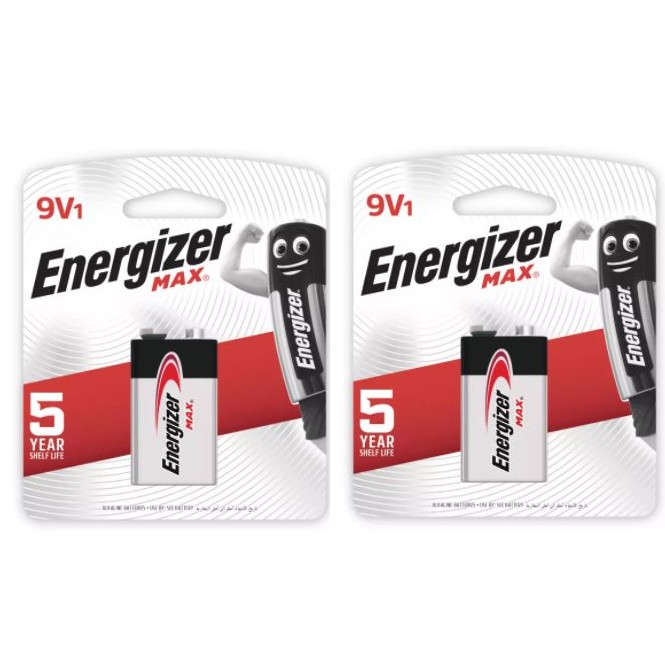 2 viên pin vuông 9V Energizer vỉ 1 Viên 9V (Nhập Khẩu Malaysia)[Chính Hãng 100%]