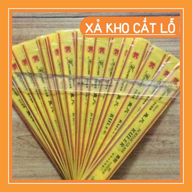 Thước kẻ nhựa trong suốt 20cm - 30cm