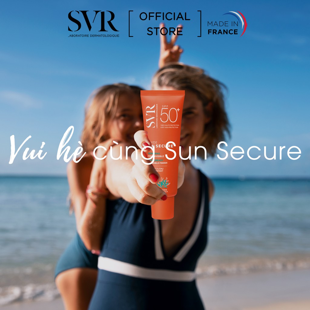 Kem chống nắng trong suốt, không nhờn rít SVR SUN SECURE Fluide SPF50+ 50ml