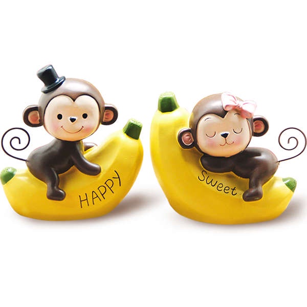 Tượng Khỉ Con Dễ Thương Dùng Để Trang Trí