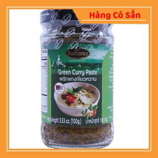 Sốt cà ri xanh Sutharos Green Curry Paste Thái Lan  [Hàng Có Sẵn]