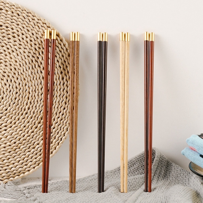 Đũa gỗ Hương bọc đồng phong cách Nhật Bản BAMBOOO ECO thân thiện môi trường