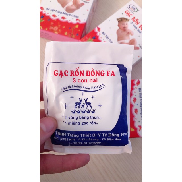 Gạc rốn ĐÔNG FA (CHÍNH HÃNG CÔNG TY) băng rốn, băng vết thương