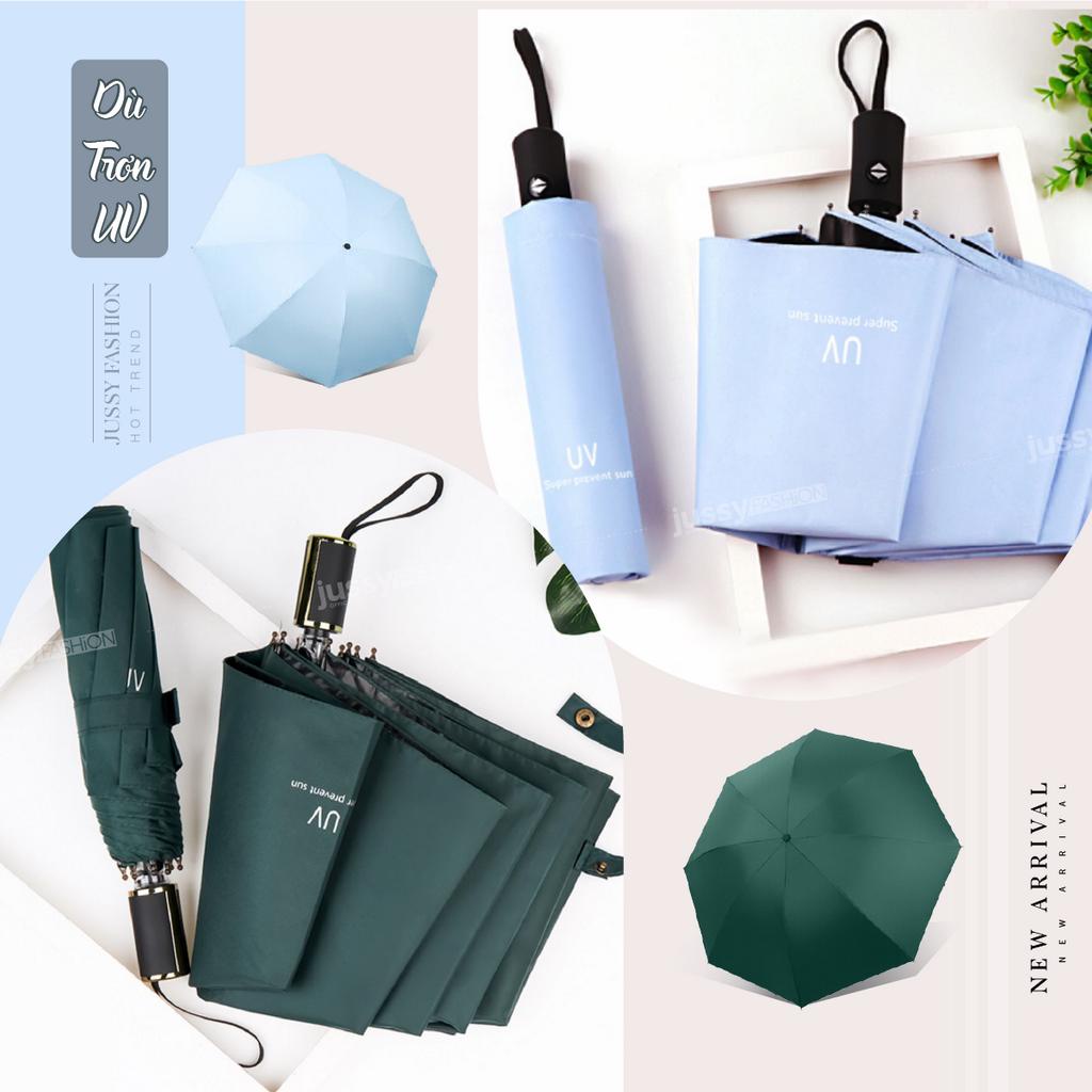 Ô Dù Che Nắng Chống Tia UV UPF50+ Rộng 1 Mét JO02 Jussy Fahsion Ô Che Mưa Nắng Gấp Gọn Nhiều Màu Trơn Basic