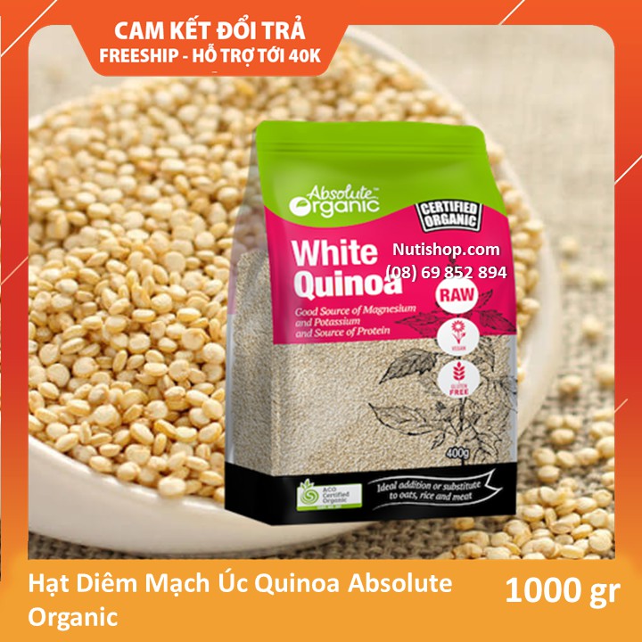 Hạt Quinoa (Diêm mạch) Absolute Organic 1KG