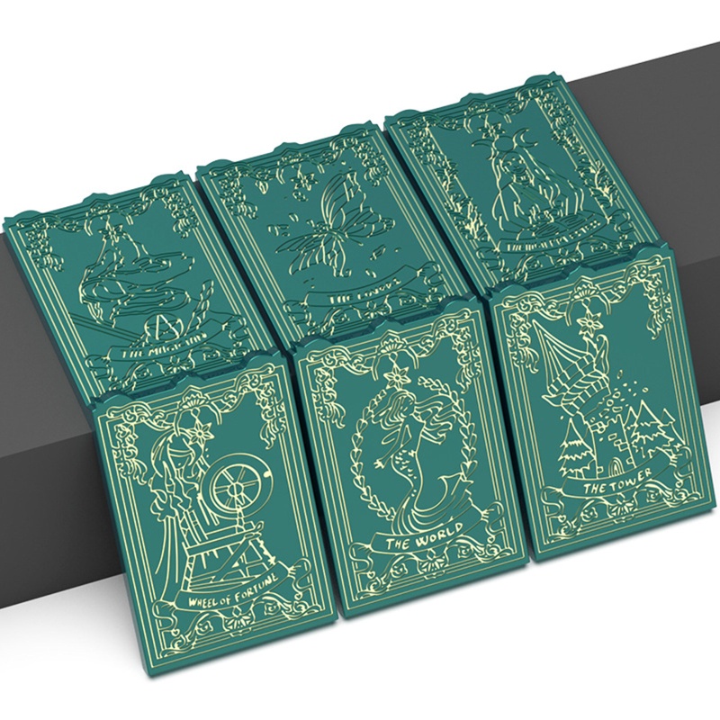 Set 6 Tấm 24 Tấm Thẻ Taluo Bằng Nhựa Resin Làm Móc Khóa / Trang Sức