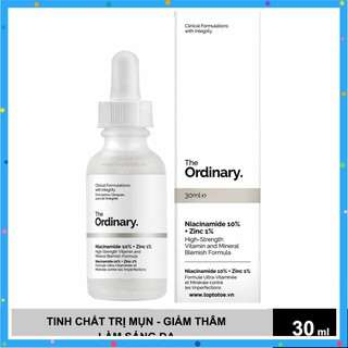 Tinh Chất Ngừa Mụn Làm Sáng Da The Ordinary Niacinamide 10% + Zinc 1% Serum 30ml
