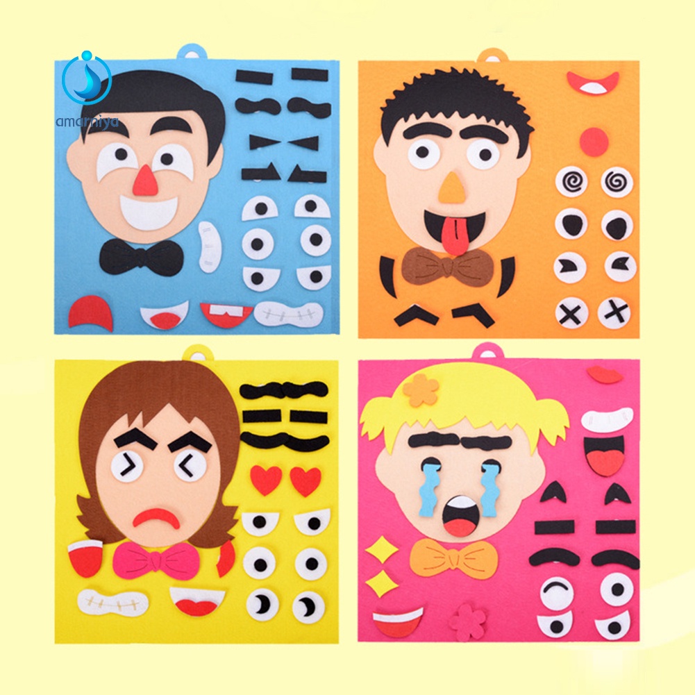 Bộ đồ chơi xếp hình bằng vải không dệt DIY dành cho trẻ em