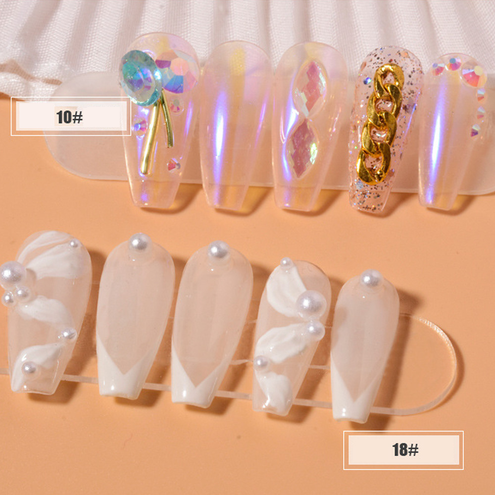 [Hàng mới về] Hộp phụ kiện trang trí móng tay nghệ thuật DIY 3D 12 ngăn xinh xắn thời trang