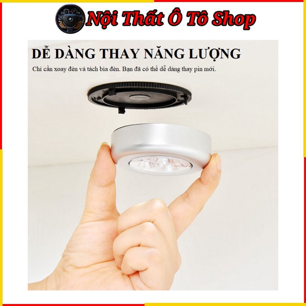 Đèn LED Cảm Ứng Không Dây Siêu Sáng Trên Ô Tô - Dùng Cho Phòng Ngủ Nhà Bếp | Phụ Kiện Nội Thất Ô Tô Shop