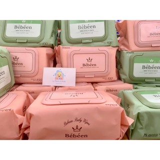 Khăn ướt bebeen original hàn quốc không mùi 100 tờ