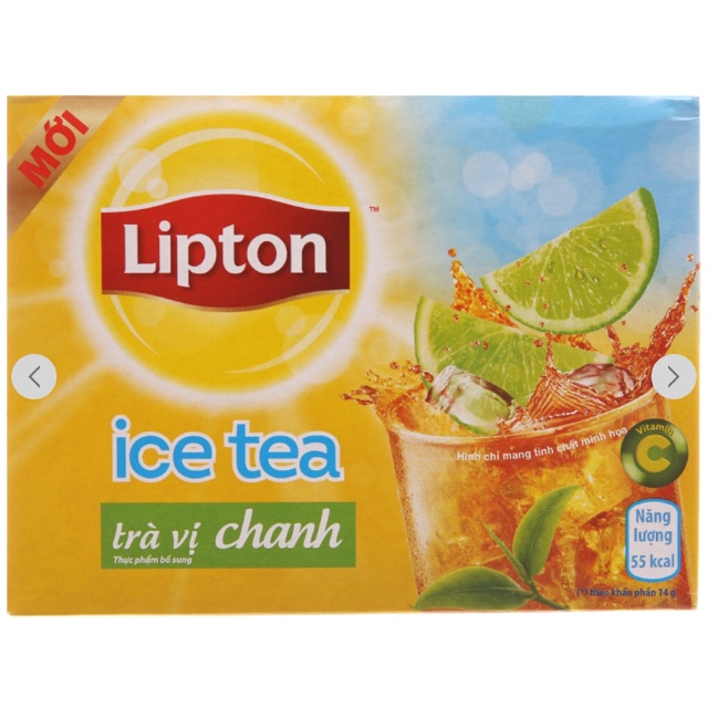 Trà chanh Lipton Ice tea vị chanh/xoài hộp 224g