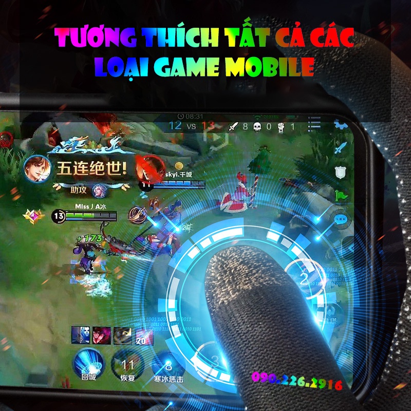 Bao Tay Chơi Game Chống Mồ Hôi Memo GT5 Giá Rẻ Dành Cho Điện Thoại