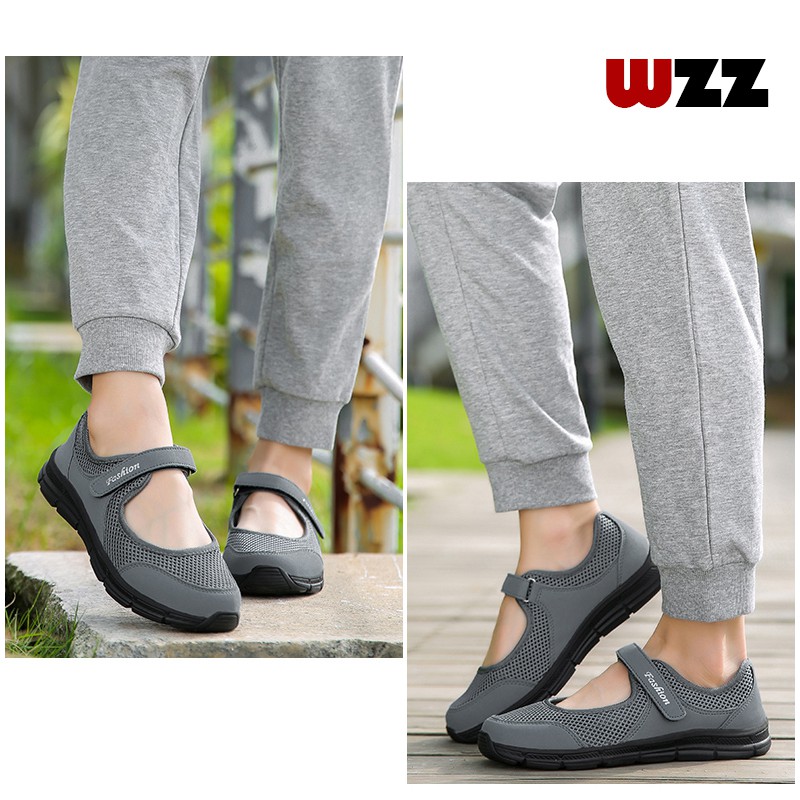 Giày thể thao WZZ siêu nhẹ thoáng khí thời trang năng động cho nữ trung niên size 35-42