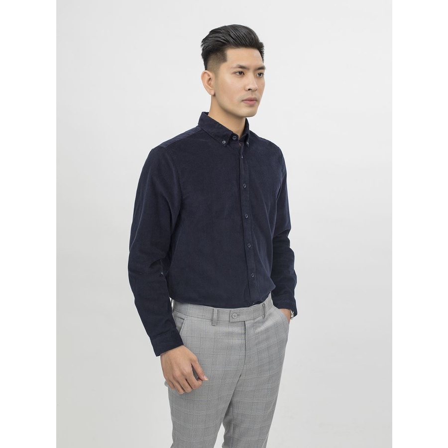 Áo sơ mi dài tay ARISTINO chất liệu nhung tăm phù hợp thời tiết thu đông, dáng suông nhẹ, thoải mái  - ALS64508 | BigBuy360 - bigbuy360.vn