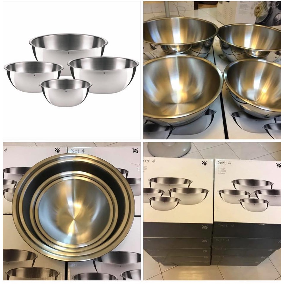 Set 4 âu inox WMF GOURMET âu trộn