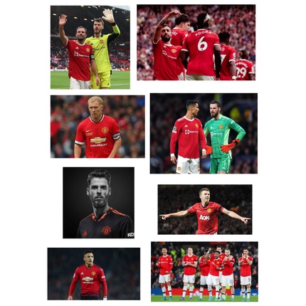 Set 40 hình dán sticker trang trí CLB Manchester United