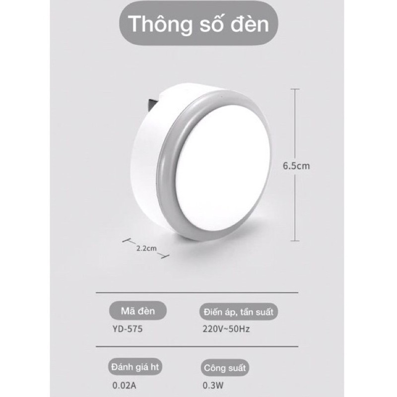 (SALE ALL) Đèn ngủ led cảm biến ánh sáng thông minh bảo hành 1 đổi 1