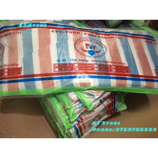 Bạt Nhựa Sọc (Loại dày)- Khổ 4 Mét- Chuyên công trình xây dựng