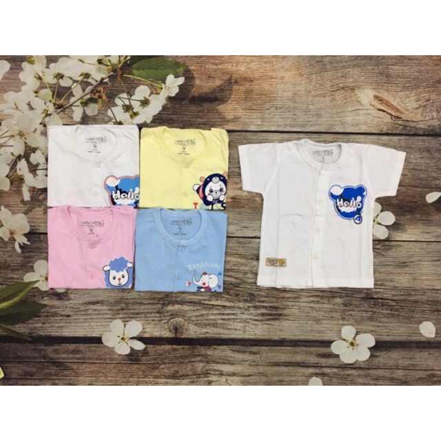 Set 5 áo cộc tay cài giữa Carter (A01)