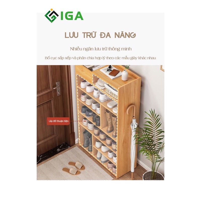 kệ gỗ để giày , tủ giày đa năng có hộp tủ đựng đồ GP159