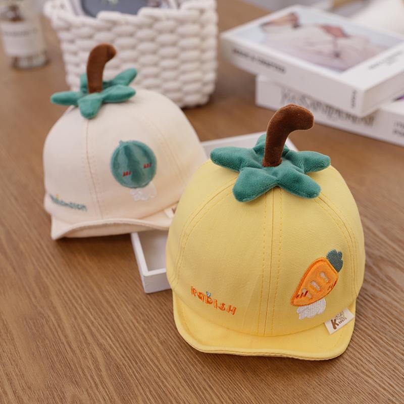 Mũ tai bèo họa tiết tráI cây dễ thương cho bé