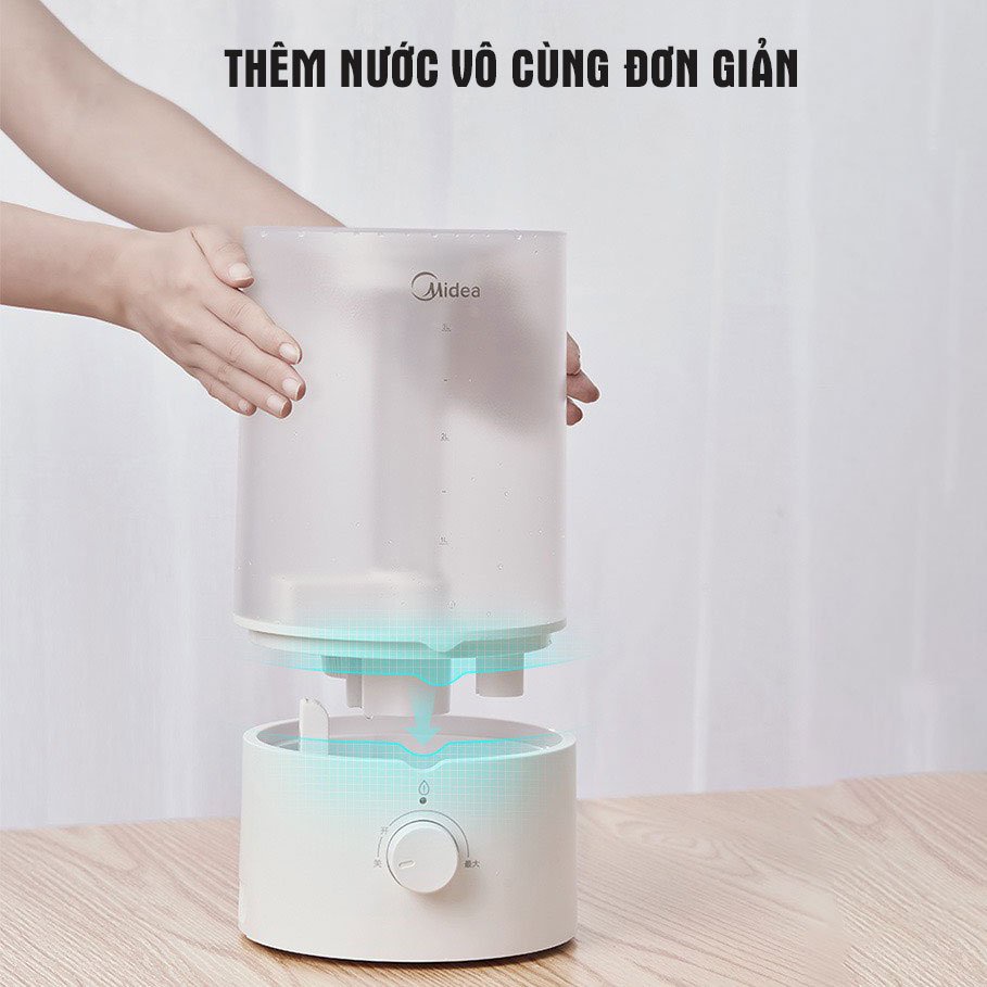 Máy Phun Sương Khuếch Tán Tinh Dầu Công Xuất Lớn HÀNG CHÍNH HÃNG MIDEA -3,5L