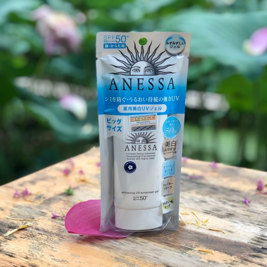 Kem Chống Nắng [DƯỠNG TRẮNG Dạng GEL] Anessa 90g - Dưỡng Da Anessa Whitening UV Sunscreen SPF50+ PA++++ - Mỹ Phẩm GENB