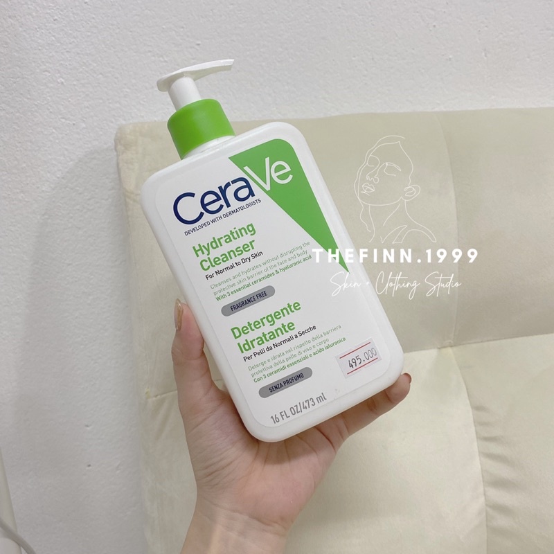 Sữa rửa mặt cho da dầu mụn, nhạy cảm CERAVE [ BẢN PHÁP ]