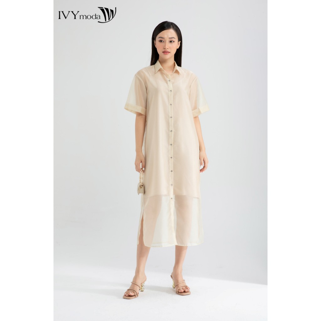 Đầm lưới 2 lớp thiết kế IVY moda MS 48M6353