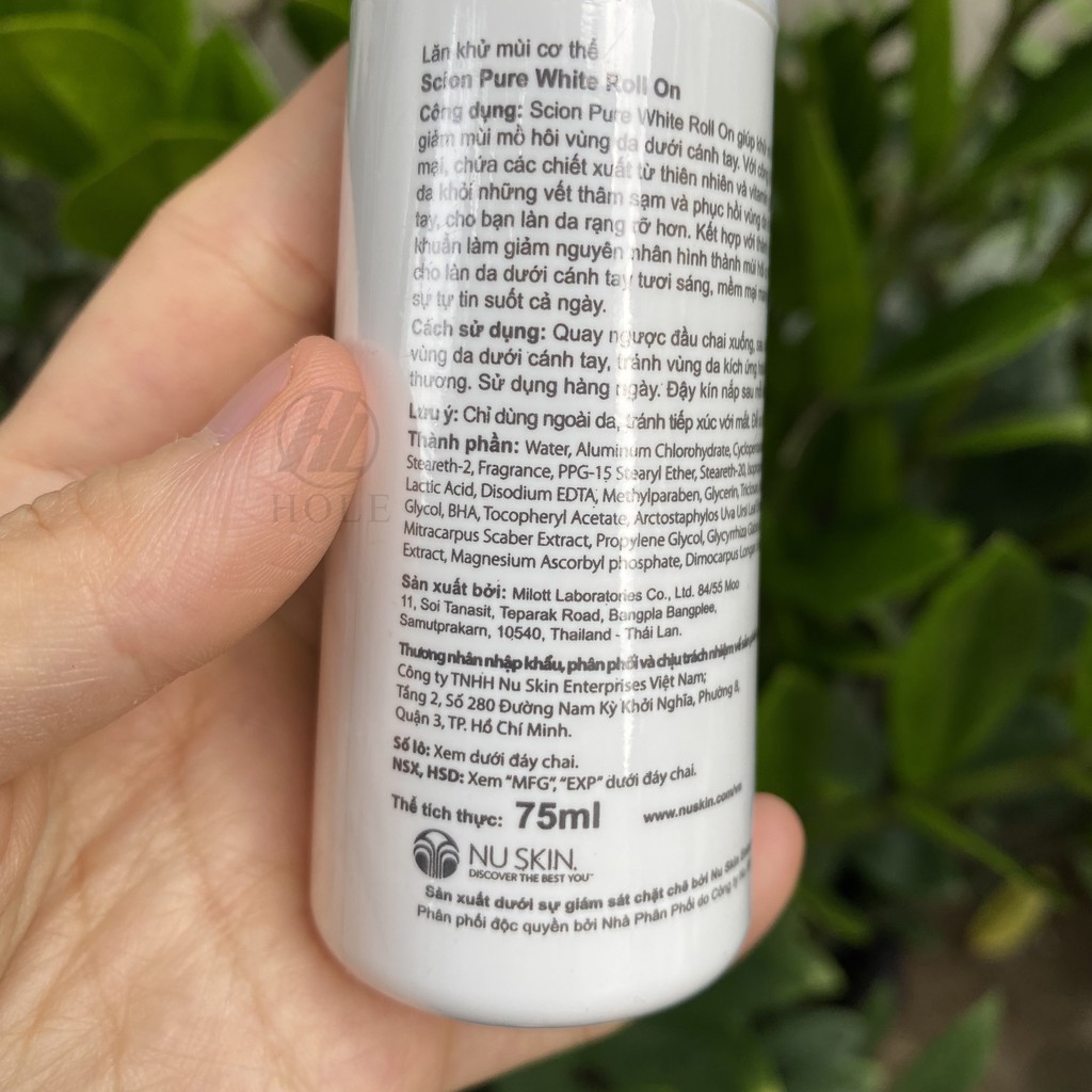 [Hàng Chính Hãng] Lăn Khử Mùi  và Trắng Da Scion Pure White Roll On