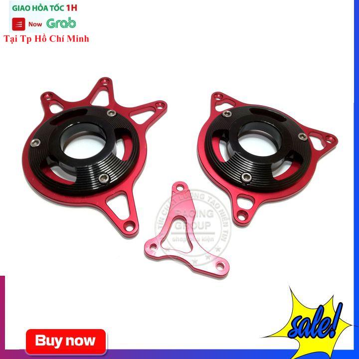 Cặp Bảo Vệ Lốc Máy Exciter 150 Nhôm CNC Hoa 3 Mảnh